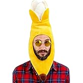 Banana Hat Plantain Tropical Fruit Accessories Plush Fruit Costume Dress Up Cosplay Party Supplies