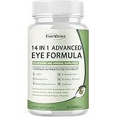 14 in 1 Advanced Eye Formula – Eye Vitamin and Mineral Supplement with Lutein, Zeaxanthin, Zinc & Bilberry Extract – Vision & Focus Support (1)