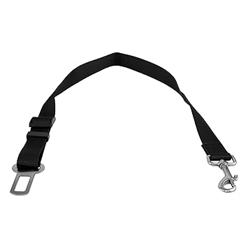 Emily Pets Car Seat Adjustable Belt for Puppy Dog (Black)