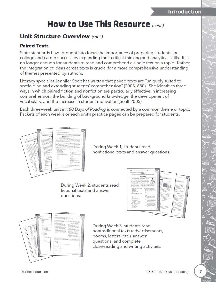 180 Days™: Reading for 7th Grade Practice Workbook for Classroom and Home, Cool and Fun Practice Created by Teachers (180 Days of Practice)