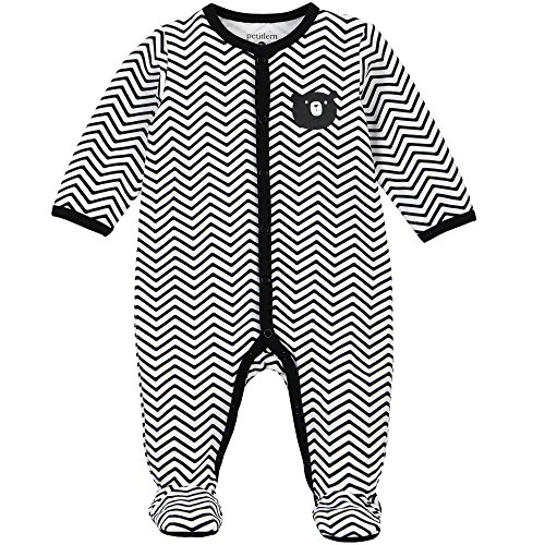 Petit Lem Baby Footed Sleeper, Zig Zag, 9M Petit Lem Baby Footed Sleeper, Zig Zag, 9M