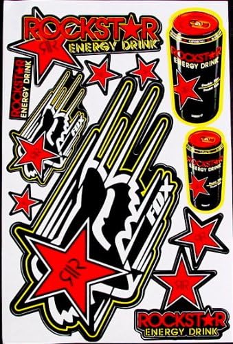 1 sheet motocross stickers R8red Energy Drink Graphic promotion Stiker Bike Scooter Decal great gift