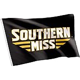 Desert Cactus University of Southern Mississippi USM Flag - 3 x 5 Feet Golden Eagles Banner, Indoor/Outdoor Durable Fabric, 100% Polyester Design (Style 1)