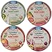 Torie & Howard Organic Hard Candy 4 Flavor Variety Bundle: Blood Orange & Honey, Pomegranate & Nectarine, Pink Grapefruit & Tupelo Honey and D'anjou Pear & Cinnamon, 2 Oz. Ea