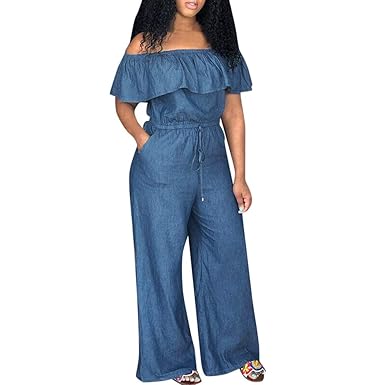 ladies denim playsuit