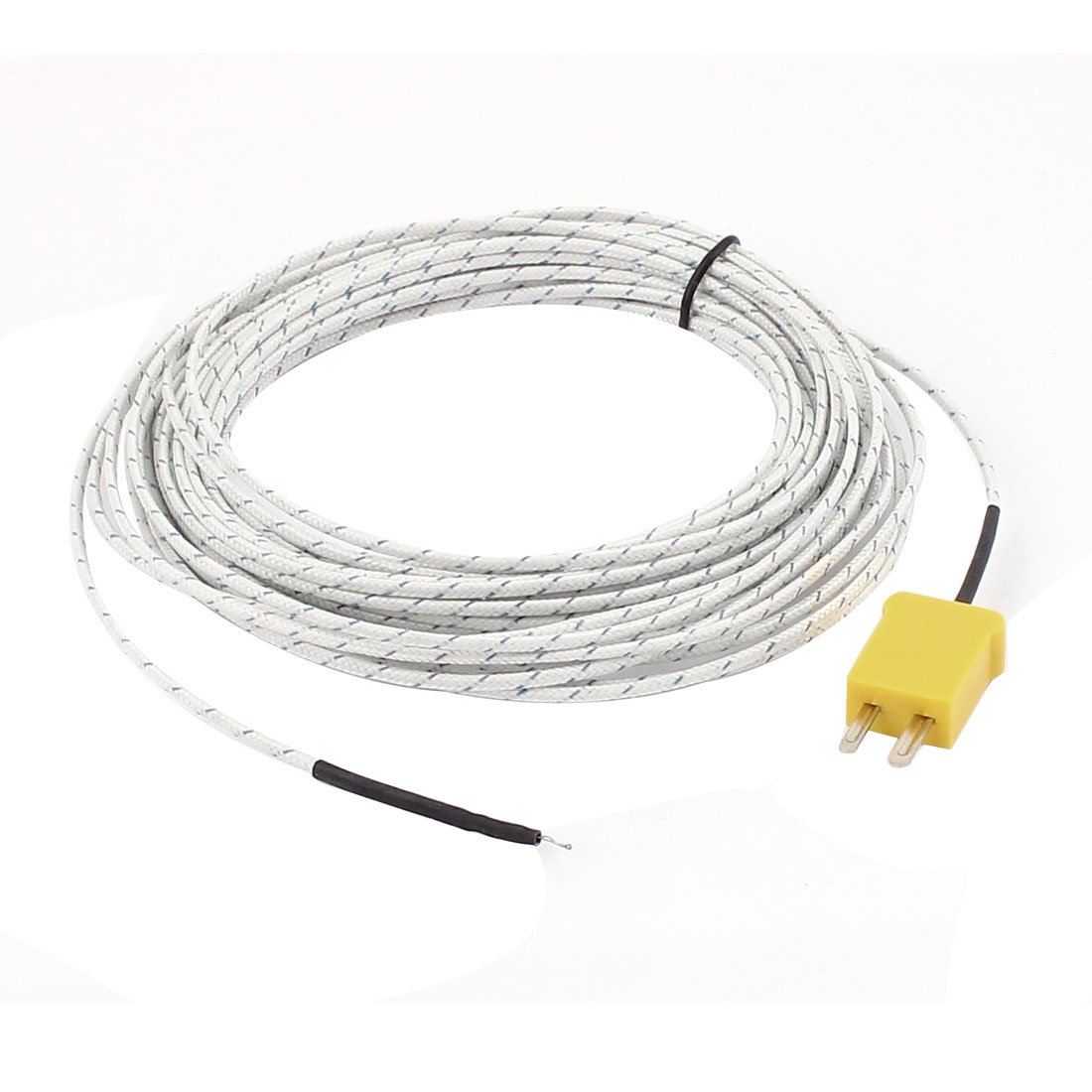 Sourcingmap 33Ft K Type Yellow Connector -50-204 Celsius Temperature Thermocouple Wire