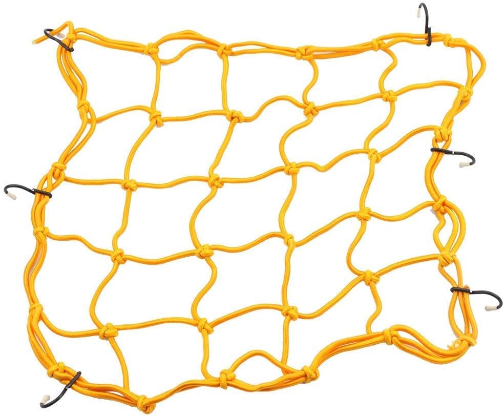 11" Bike Helmet Cargo Net Bungee Strap Elastic Cords Hooks Luggage Rack Storage
