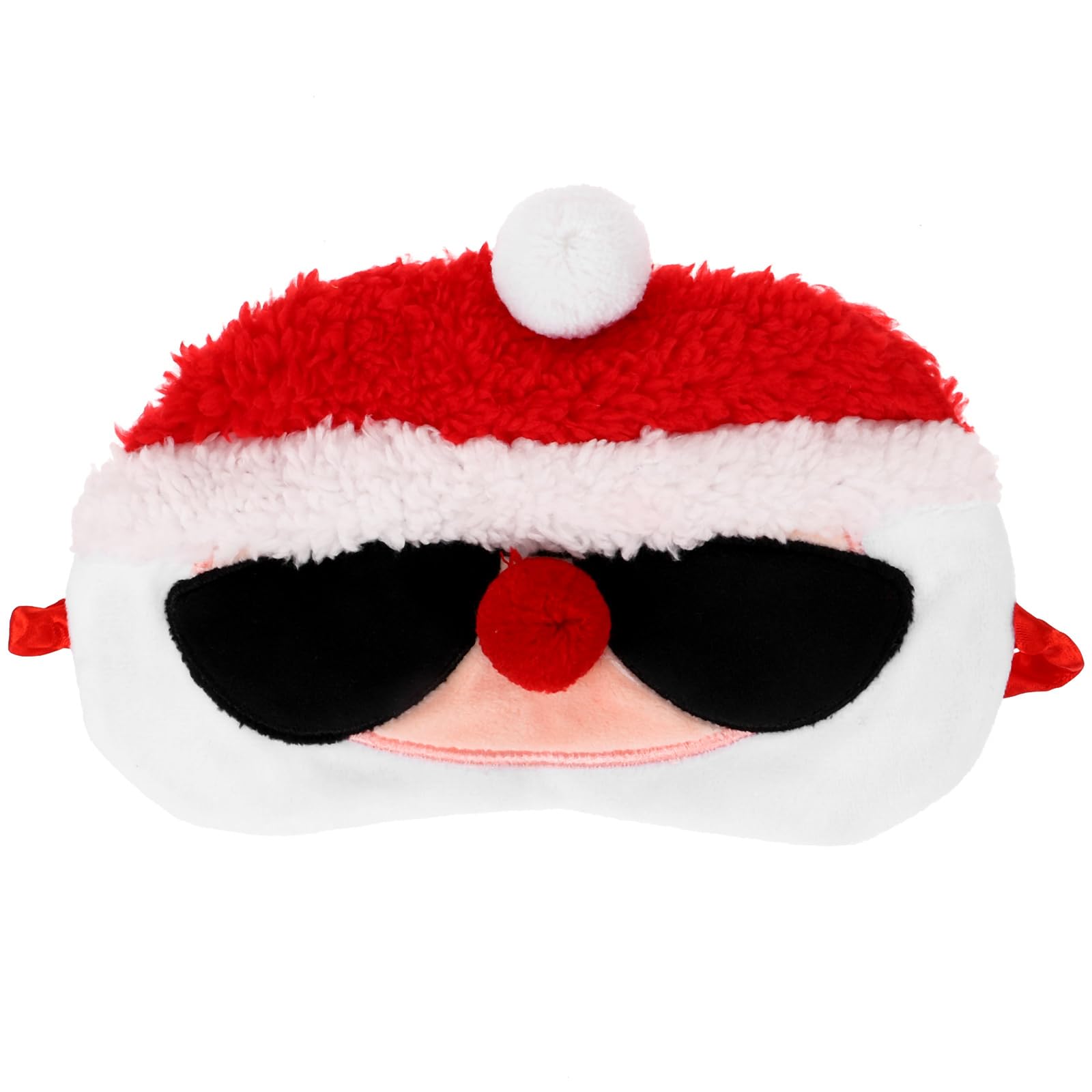 Amosfun Santa Sunglasses Sleep Eye Mask Christmas Eye Mask