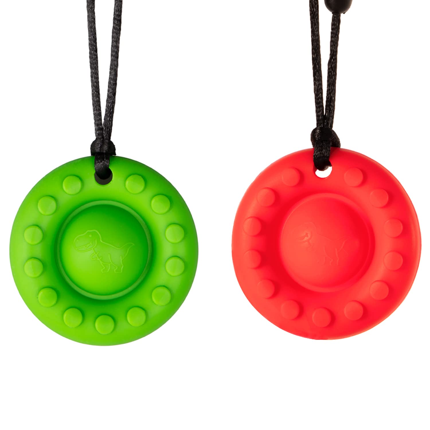 Chew Toys for Autistic Children, Seeway Pop Sensory Chew Necklaces for Kids with Chewing, ADHD, Autism, Biting Needs,Silicone chewlery Necklace for Boys and Girls
