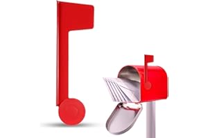 Giantree Mailbox Flag Replacement, Easy Installation Red Metal Mailbox Flag, Universal Mailboxes Flags Repair Kit for Outgoing Mailboxes Flags Replacement