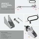 Justech 12V Heavy-Duty Linear Actuator 330LBS 8in 200mm IP65 With Brackets view 7