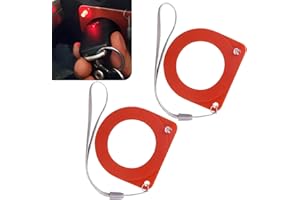 Diamall 2 PCS Car Key ECU Test Coil, ABS Automatic Ignition Coil Tester for Checking The Lock Ring, Auto Key Lock Chip Antenna Tester, Anti-Theft Auto Diagnostic Tool, Universal for Most Cars (Red)