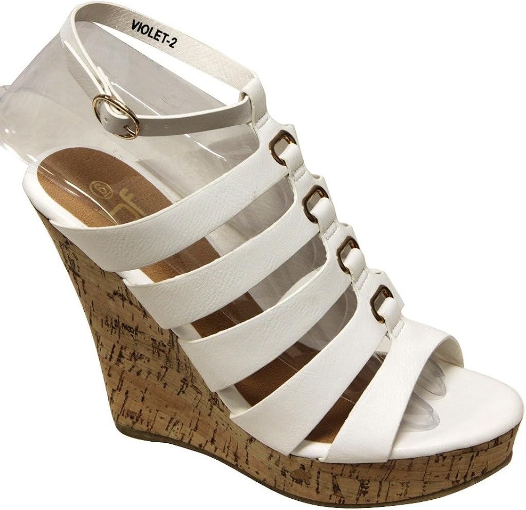 cork heel wedge sandals