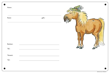 Boxenschild / Stalltafel 'Haflinger'