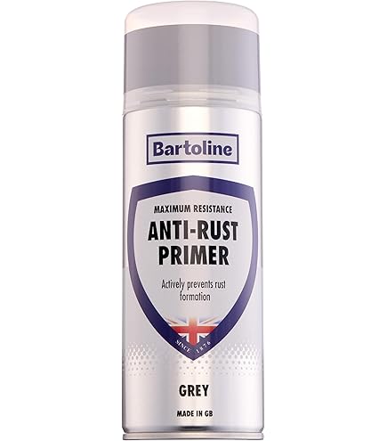 Amazon.com: Bartoline Anti-Rust Primer Spray Paint, Gray, 13.5 oz - Matt Finish Corrosion-Resistant Metal Primer for Cars, Gates, Machinery & DIY Projects - 400 ml : Tools & Home Improvement