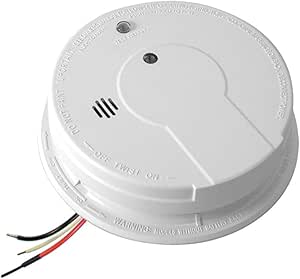 Kidde I12040 Hardwire Smoke Alarm With Hush Feature And Battery Backup Alkaline Battery Smoke Detectors Amazon Com