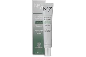 No7 Future Renew Damage Reversal Face Serum - Fast-Absorbing Peptide Serum to Help Visibly Reduce Fine Lines & Wrinkles - Enriched with Hyaluronic Acid & Niacinamide to Combat Dryness (1.69 Fl Oz)