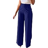 VJMVJM Women Wide Leg Dress Pants High Waisted Straight Leg Slacks Casual Business Office Work Trousers