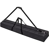 OUKMIC 48" Long Tripod Carrying Bag for Speaker and Light Stands, Mic/Microphone Poles - with Adjustable Shoulder Strap, Heavy Duty Handle and Double Zipper