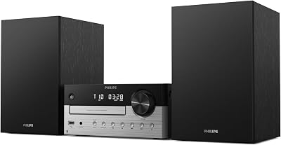 TAM4205M2 Mikro-Hi-Fi-Anlage – 80 W, Bassreflex-Lautsprecher, CD, UKW, USB, Audio-Eingang, Bluetooth 5.4, Auracast, Digital Sound Control, Fernbedienung, umweltfreundliche Verpackung