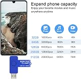 BORLTER CLAMP 32GB Dual USB 3.0 OTG Flash Drive Micro USB Pendrive for Android view 3