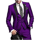 One Button 3 Pieces Green Wedding Suits Notch Lapel Men Suits Groom Tuxedos