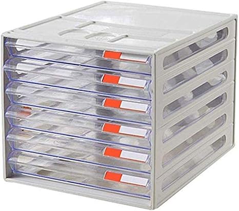 Amazon Mtcgh ファイルキャビネットホームオフィス家具 カード6引き出しa4プラスチックファイルデータストレージ収納ボックス食器棚26 X 34 X 24 Cm ファイル棚 Diy 工具 ガーデン