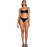 Vitamin A Women's Swimwear Bikini Bottom Ecorib Cali High Leg Classic Coverage Bathing Suit Separate