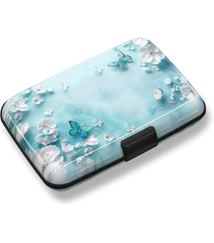Monarque Armored Wallet Credit Card Case with RFID Data Theft Protection (All Things Are Possible) : Clothing, Shoes & Jewelry