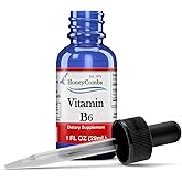 HoneyCombs Vitamin B6 Pyridoxine Liquid Drops – Made in USA - 500% DV per Serving - 36 Servings per Container - Great for Men, Women, Children - Vegan Liquid Vitamins - Bulk Sizes Also Available