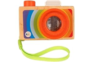 BEAUY GIRL Magical Wooden Camera Kaleidoscope Toy Wooden Multi-Prisms Kaleidoscope Toy, Classic Game Educational Kaleidoscope Toys,Best Birthday Gift