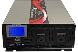 KRXNY 3000W Off Grid Pure Sine Wave Power Inverter 48V DC to 120V AC 60HZ with LCD Display USB Port