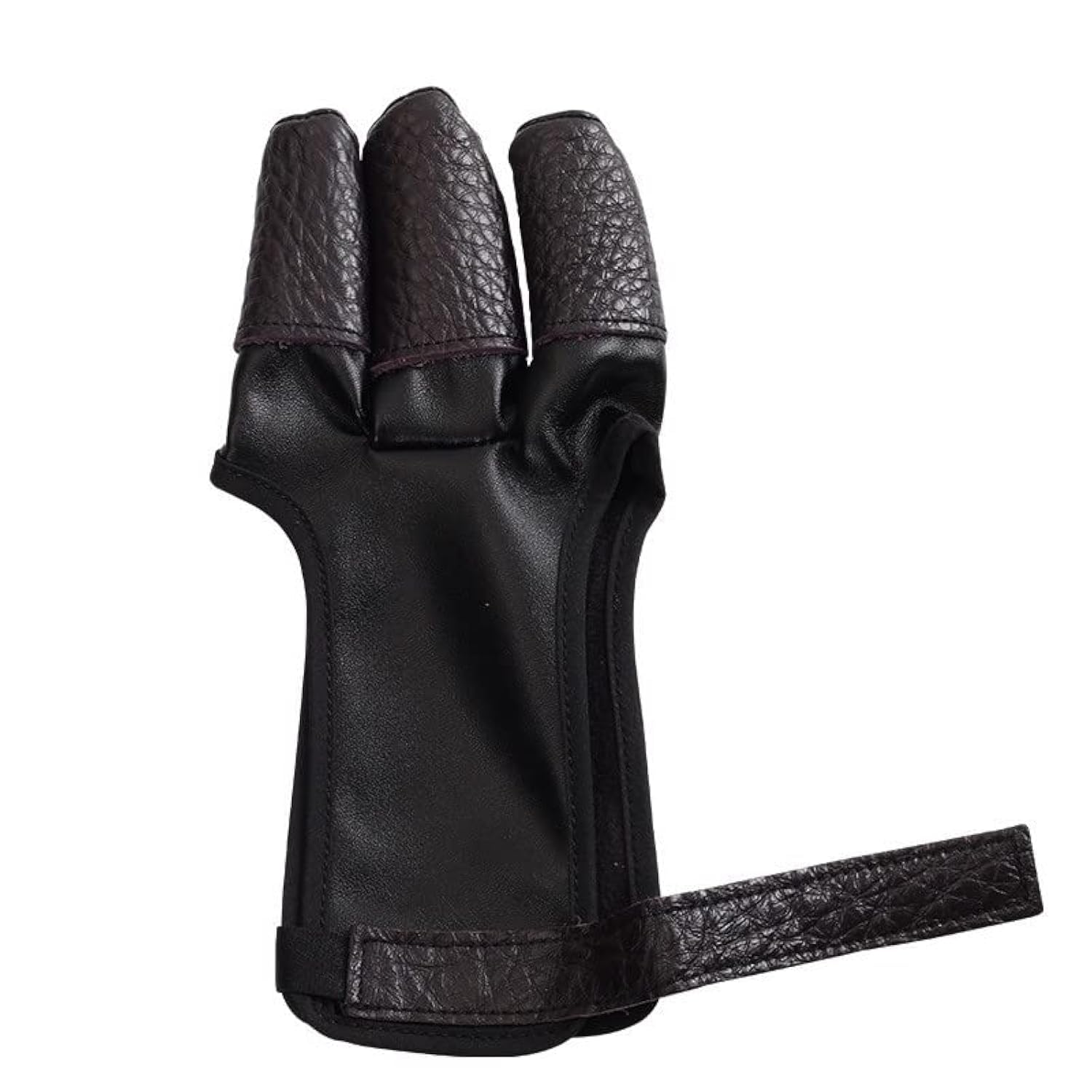 CENPEK Archery Glove 3 Finger guard Cow Leather Shooting Protective Gear for Left and Right Hand Archer