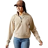 ARIAT Women's Oatmeal High Noon 1/2 Zip Pullover Oatmeal L