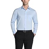 Van Heusen Mens Dress Shirt Regular Fit Ultra Wrinkle Free Flex Collar Stretch
