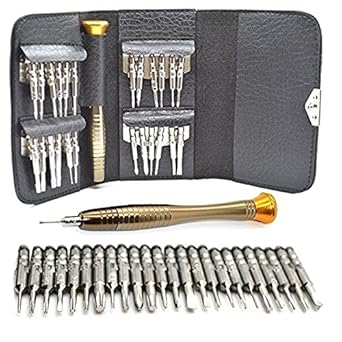 MMOBIEL 25 in 1 Professional Toolkit incl Pentalobe Torx Phillips Screwdrivers for Smartphone iPad iPod Laptop Tablet Mp3-Player Macbook