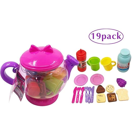 pretty-H Pretend Play Toys Kinderspielhaus Küche Spielzeug Simulation Obst Besteck Set Play Food Spielzeug