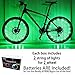 DAWAY Waterproof Bike Spoke Lights - A01 Bright Led Bicycle Light (2 Tire Pack), Safety Wheel Lights, Popular Kids Gift, Cool Birthday Burning Man, Green