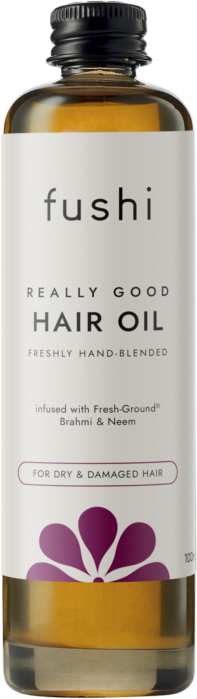 Fushi Really Good Hair Oil 100ml - Dry, Thinning, Frizzy Hair - UK Made, Vegan