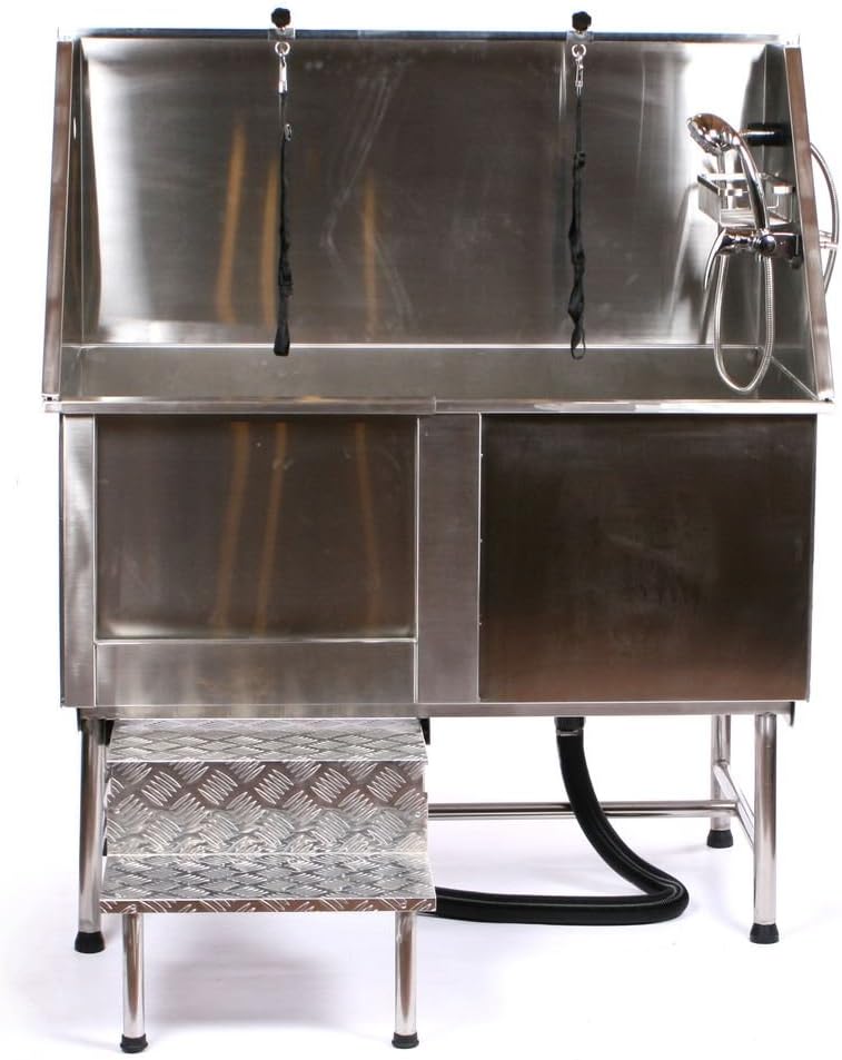 stainless steel dog grooming bath