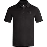 Spyder Mens Golf Shirts - Lightweight Moisture-Wicking Athletic Performance Collared Short Sleeve Polo Shirts for Men