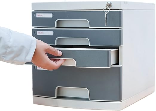 Amazon Com File Cabinets Desktop Lockable Data Drawer 4 Layers