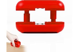 LUVRD Edge Banding Trimmer, Edge Band Trimmer with Four Sharp Cutting Edges Tungsten Carbide Blades, Veneer Edge Trimmer for Woodworking Projects (Furniture and Cabinet Making), Trim in All Directions, Red