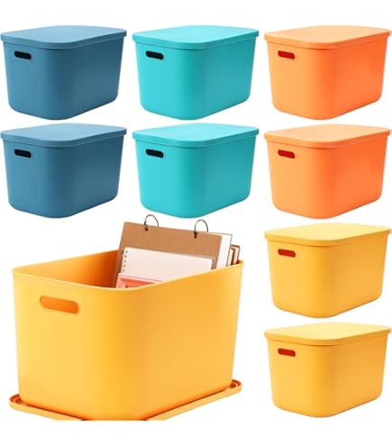 OWill Lot De 7 Paniers De Rangement En Plastique, Plusieurs