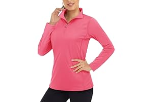 Boladeci Women's UPF 50+ Sun Shirts 1/4 Zip Lightweight Long Sleeve Summer Tops UV Protection Quick Dry Golf Shirts