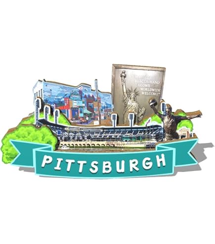 Philadelphia Skyline Souvenir Magnet - 3D Rubber Collectible Made In USA - Fridge Magnet Gift