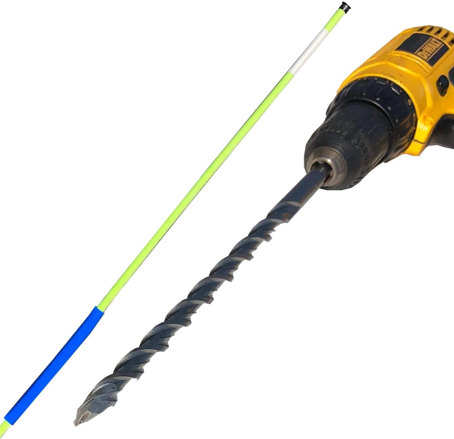KEYFIT Tools Flex Guard Driveway Marker Installation Tool 1/2" Large MarkerBit ~Easily Drill in Flex Guard Driveway Markers Stakes reflectors Snow Plow Markers ~Frozen Ground & Solid Ice No Problem