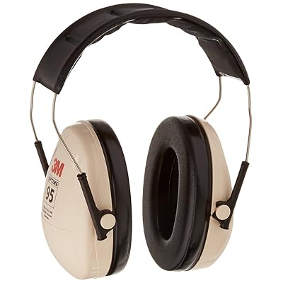 3M H6A/V Peltor H6A\V Optime 95 Over the Head Noise Reduction Earmuff, Hearing Protection, Ear Protectors, NRR 21dB, Ideal for machine shops and power tools,Beige