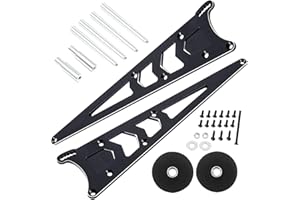 Rcarmumb Wheelie Bar Kit Upgrades Part for 1/10 Slash 2WD,Rustler,Bandit,Aluminim Alloy Adjustable Wheelie Bar Kit Tail Wheel Head up Wheel Assembly RC Upgrades Part.