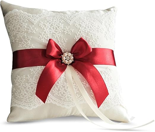Amazon Com Alex Emotions Ivory Ring Bearer Pillow And Basket Set
